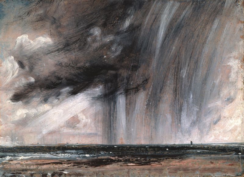 Constable: Seascape study with rain cloud