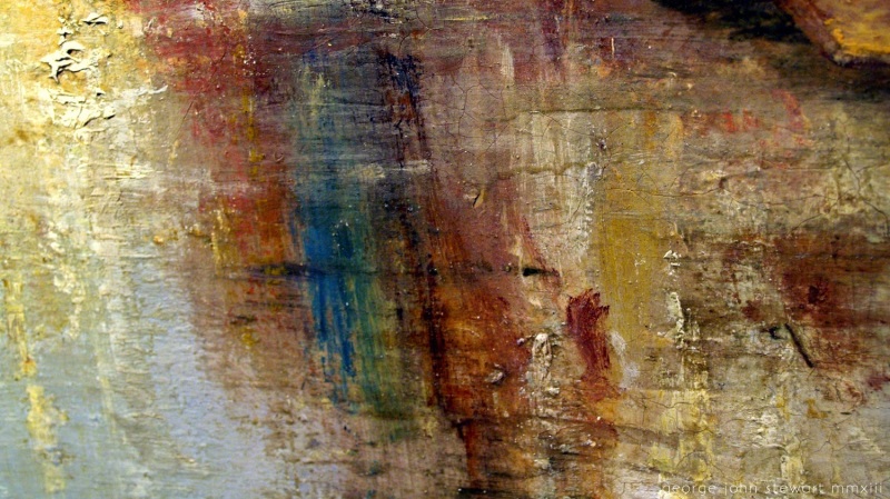 This is not a work by Gerhard Richter. This is a tiny fragment of Turner's brushwork. It is enough to make a whole painting by a modern artist.