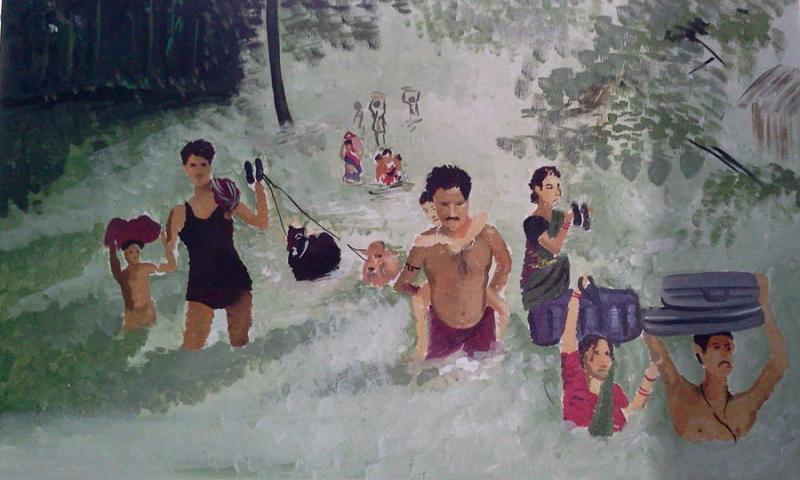 Rajeev Raj, Flood Of Kosi River