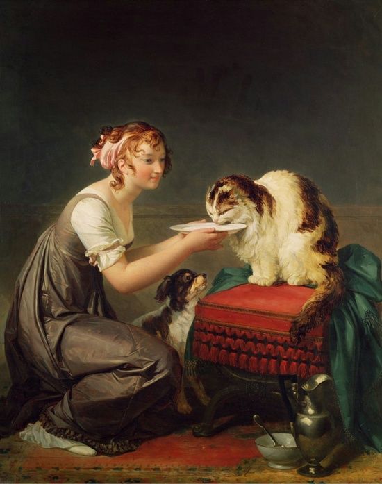 Le Déjeuner du Chat (The Cat's Lunch) Marguerite Gérard