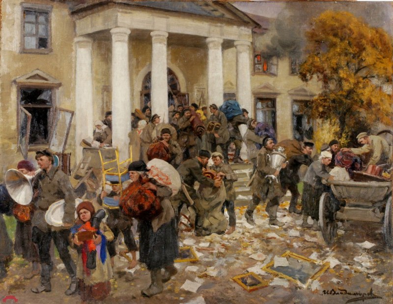 Looting of a country estate